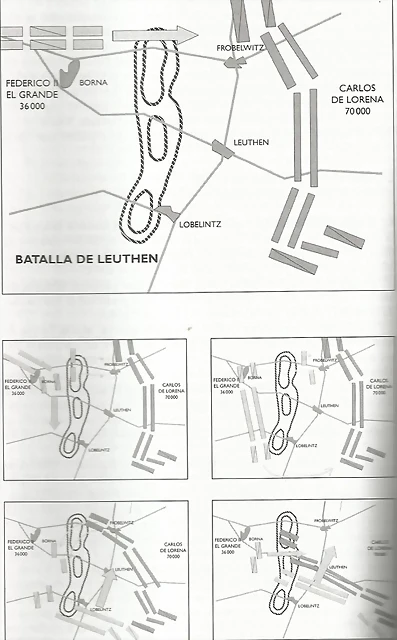 mapa Leuthen