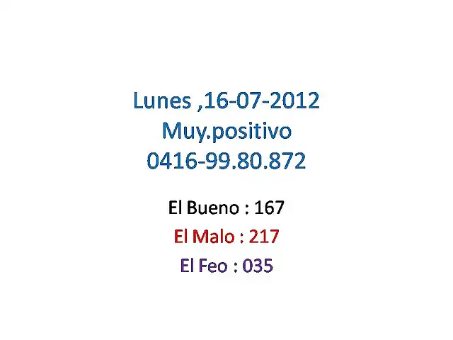 Lunes ,16-07-2012