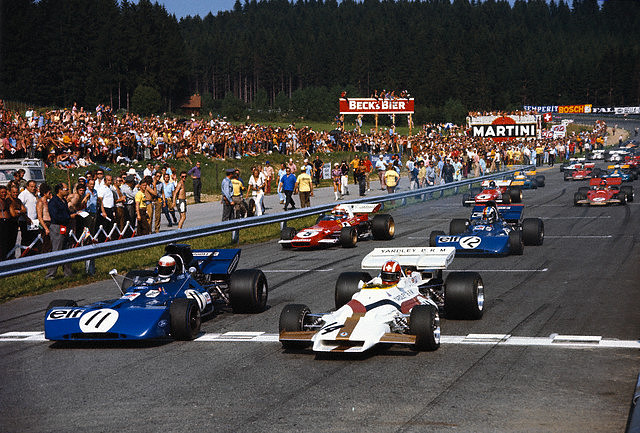 F1 Zeltweg \'71 Jo Siffert BRM 14 - Jackie Ickx Tyrrell 11