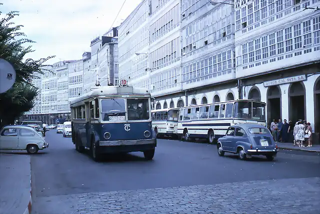 Coruna - Trolley Bus, Avenida da Mari?a, 1972