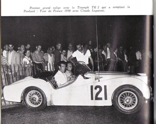 Triumph TR3 - TdF'54 - Claude Leguedec