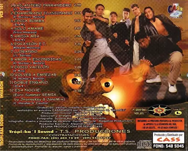 Tropikal Sound - Invasion (2000) Trasera