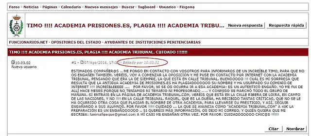 2016-08-09 09_05_33-FUNCIONARIOS.NET - TIMO !!!! ACADEMIA PRISIONES.ES, PLAGIA !!!! ACADEMIA TRIBUNA