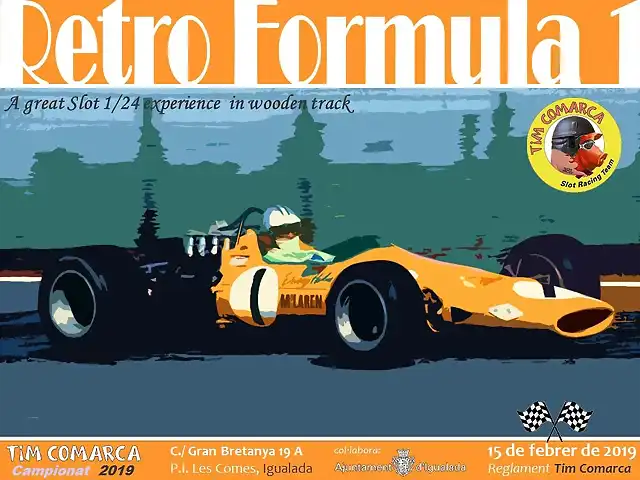 Cartell RetroF1 - cursa 1