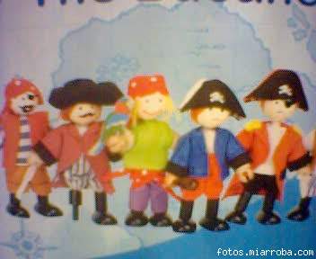 MUECOS DE PIRATAS DE TRAPO