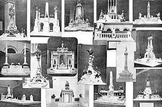 1912 Presentados los proyectos del monumento a las Cortes