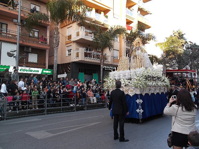 VIRGEN DE LA SALUD A SU PASO POR TRIBUNA