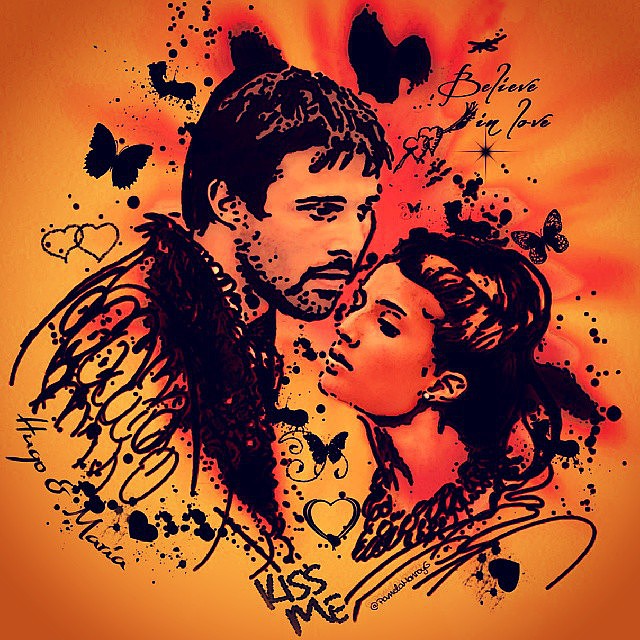 Hugo y María kiss me Hugo y María kiss me