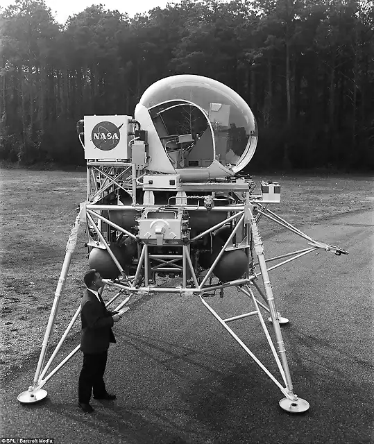 Prototipo de mdulo lunar para el proyecto Apollo. Ao 1963.