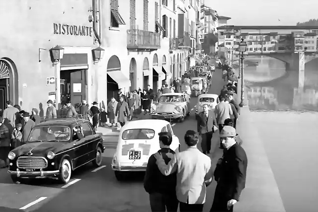 Florenz - Lungarno degli Acciaiuoli ,1967