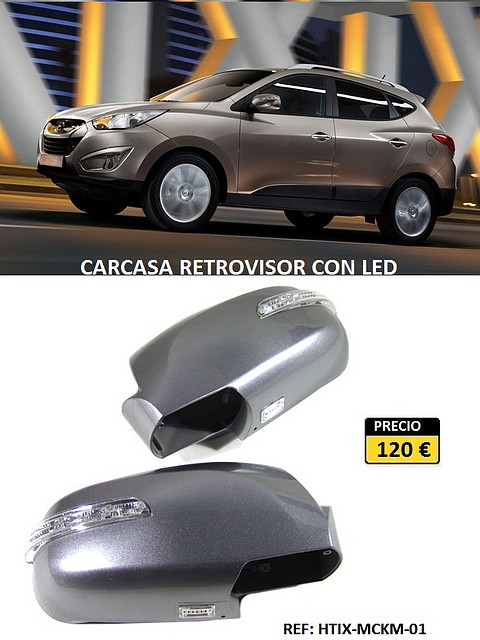 carcasa retrovisor con intermitente led 1 way.HTIX-MCKM-01.Hi-motors