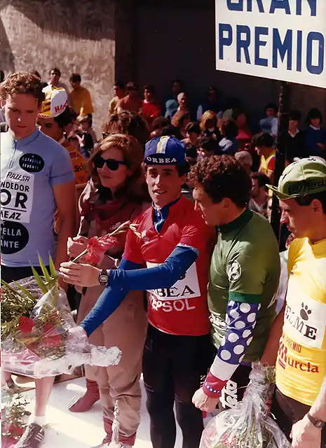 Perico-Vuelta Murcia1985-Recio-Blanco Villar-Pieters