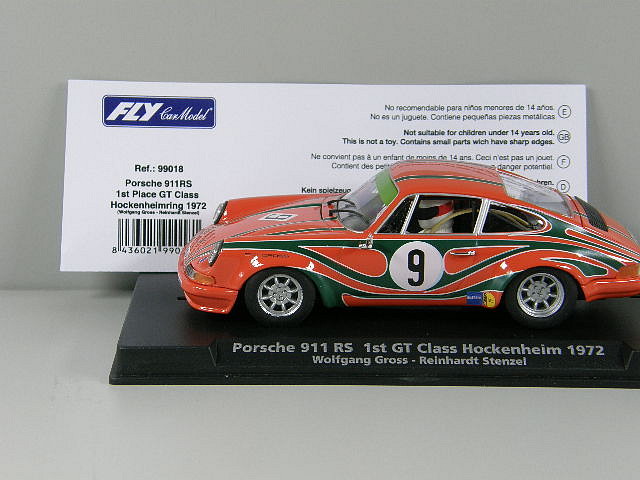 PORSCHE 911 RS 1st GT Class Hockenheim 1972 tarjeta PORSCHE 911 RS 1st GT Class Hockenheim 1972 tarjeta
