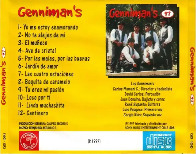 Genimans - Genimans 97 (1997) Trasera