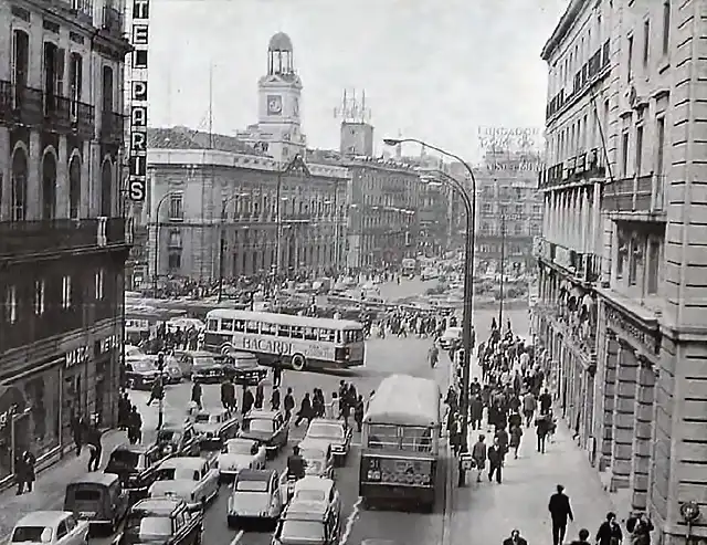 Madrid Puerta del Sol  1971