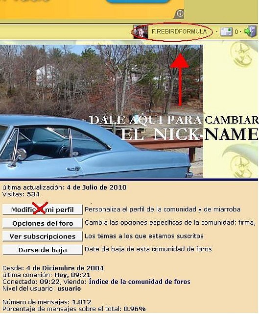 MODIFICAR PERFIL