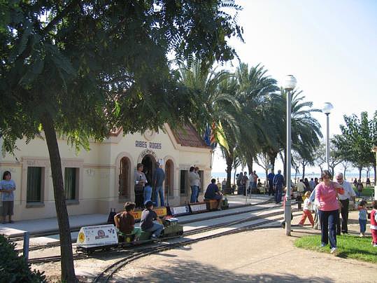 Circuit de trens en miniatura al Parc de Ribes Roges