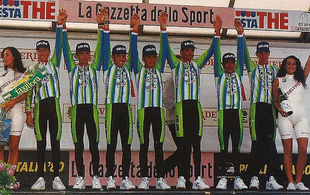 GIRO1997,EQUIPO KELME GANADOR EQUIPOS