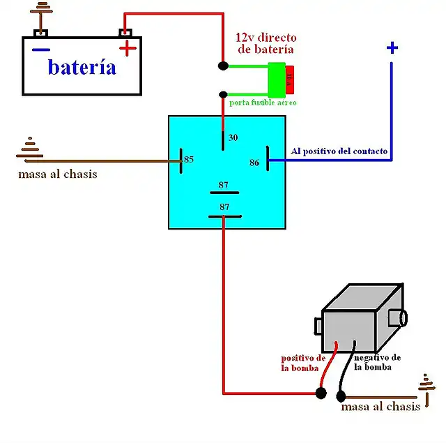 diagrama conexion relay