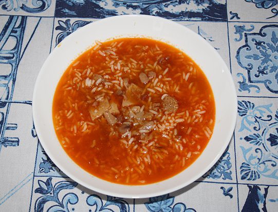 Guiso de callos con arroz