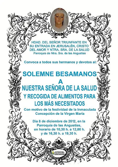 Cartel MulitaBESAMANOS2012-2