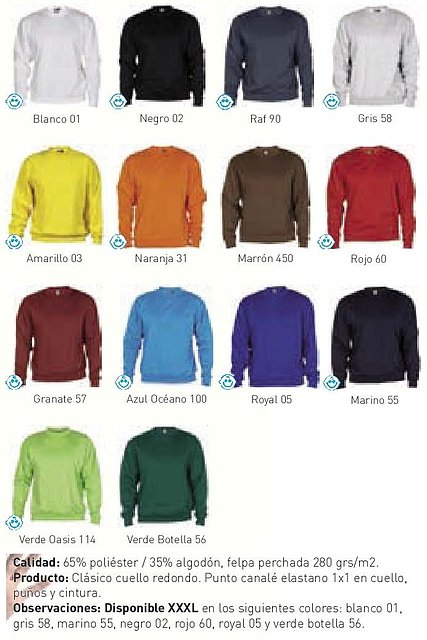 colores sudadera