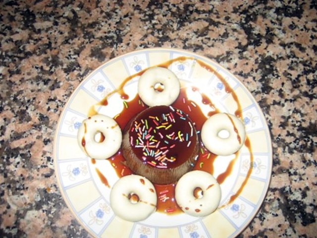 flan chocolate