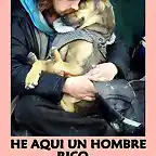 Perro y hombre