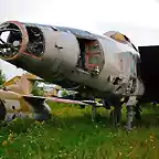 MiG-25RB abandonado en Monino, Rusia