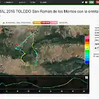 MAPA y DATOS PRE GLOB CENTRAL 2016 TOLEDO San Pablo de los Montes con la ermita de Virgen del ?guila, El Milagro y El Lanchar