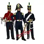 1816 - Uniformes_Granaderos_a_caballo