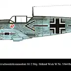 Artwork-Bf-109E4-Geschwader-Stab-JG2-(-+-Helmut-Wick-WNr-5344-France-1940-0C