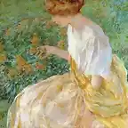 Reid_Robert_Lewis_The_Yellow_Flower_aka_The_Artist-s_Wife_in_the_Garden