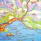 Mapa de Ushuaia y sus alrededores