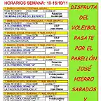 HORARIO 16-10-2011