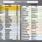 PRELISTA DE INSCRITOS