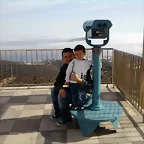 Adrin y yo en el mirador de Ceuta