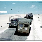 GERMAN-SOLDIERS and Italian military vehicles in North Africa of the move-IMAGES-PICTURES-north-africa