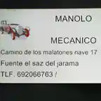 tarjeta manolo mecanico