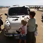 mis copilotos con el coche vaca