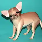 Chihuahua (Cabeza de manzana) Papercraft