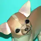 Chihuahua (Cabeza de manzana) Papercraft