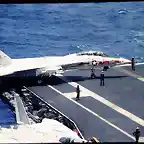 F-14 Tomcat en USS Enterprise CVN-65. Ao 1973