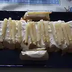 Pastel de pescado con esparragos