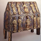 arqueta, primera mitad del XIII, taller itinerante. Museo diocesano de Huesca