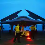 X-47B en el USS George H.W. Bush (CVN 77). Mayo 2013