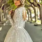 Peinados con Vestidos de novia cortos Cola Baja