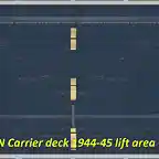 USN Carrier deck 1944-45 lift area