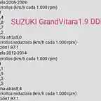 Relaciones Cambio Suzuki GV 1.9DDiS