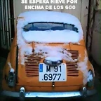 nieve por encima de los 600